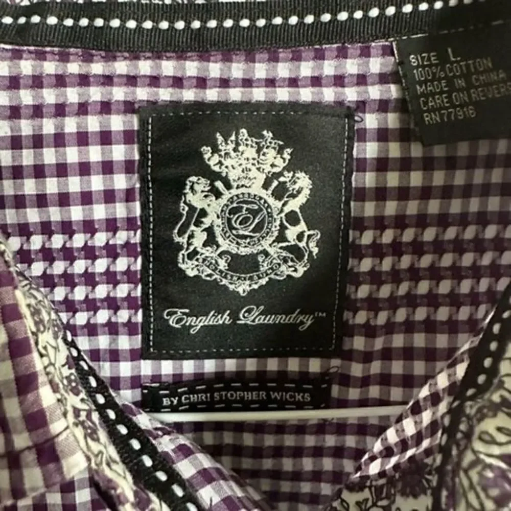 EUC - English Laundry Men’s Button Down Shirt - Size Large